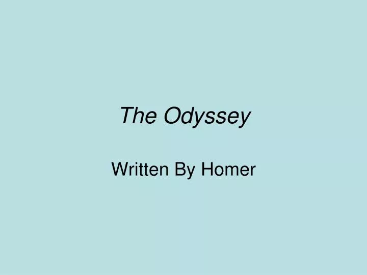 the odyssey