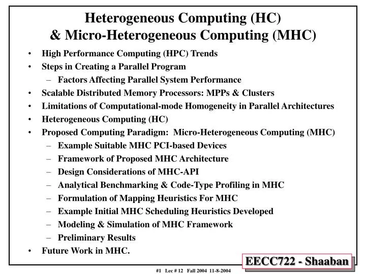 heterogeneous computing hc micro heterogeneous computing mhc