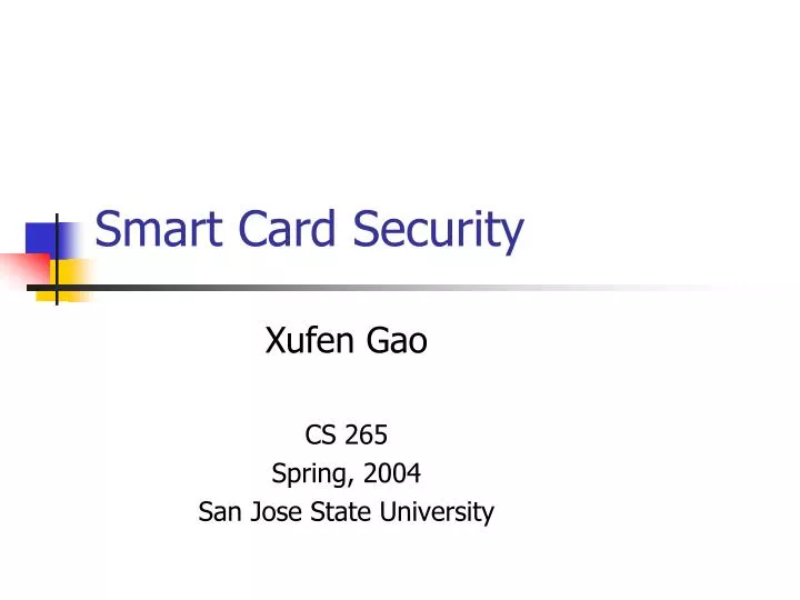 smart card security