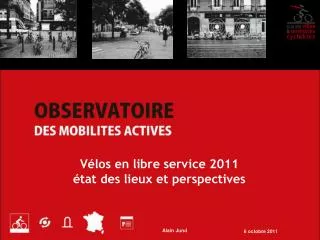 Vélos en libre service 2011 état des lieux et perspectives