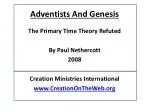Refuting the Primary Time Theory: A Critical Examination of Creationist Beliefs - slide 1