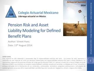Pension Risk and Asset Liability Modeling for Defined Benefit Plans