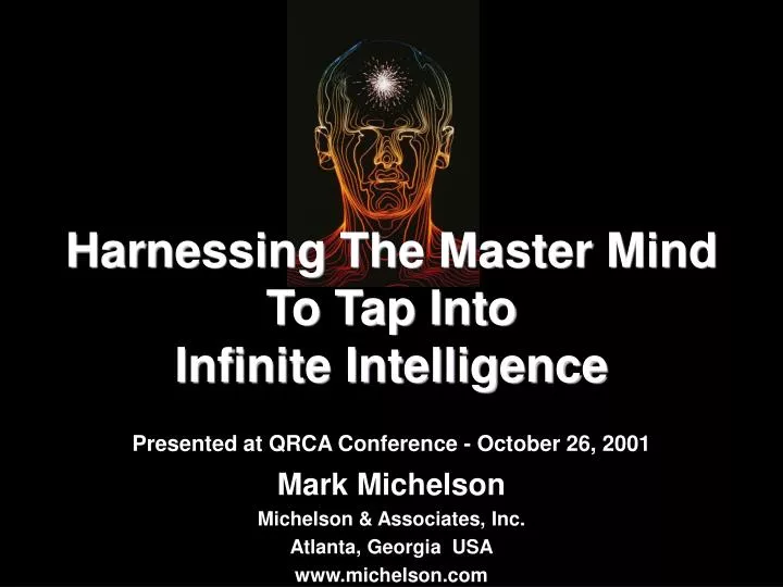 harnessing the master mind to tap into infinite intelligence
