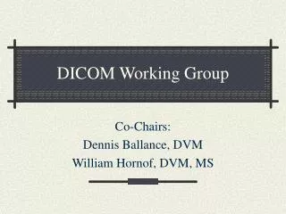 DICOM Working Group
