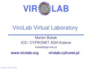 ViroLab Virtual Laboratory