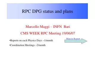 RPC DPG status and plans