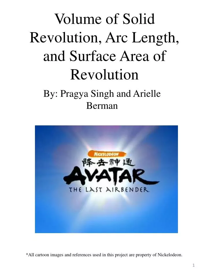 volume of solid revolution arc length and surface area of revolution