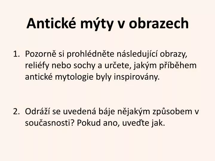 antick m ty v obrazech