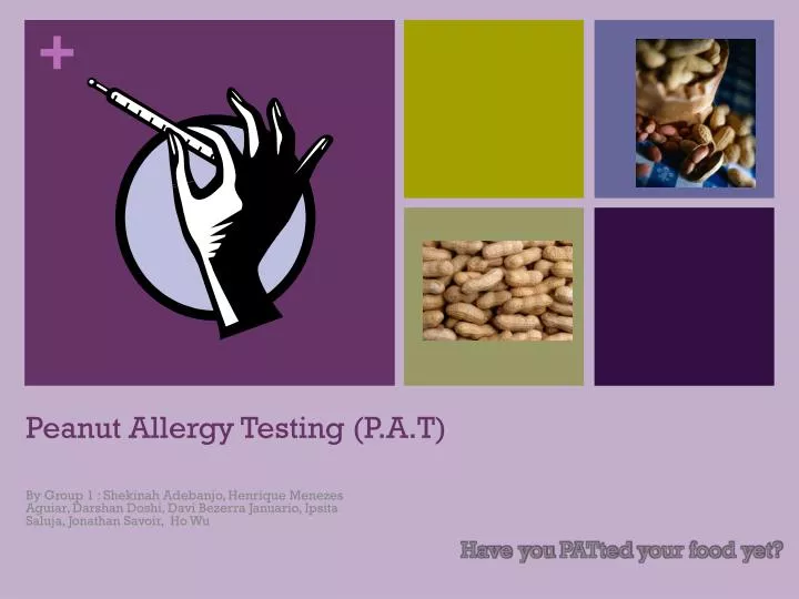 peanut allergy testing p a t