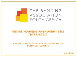 RENTAL HOUSING AMENDMENT BILL [B21B-2011]