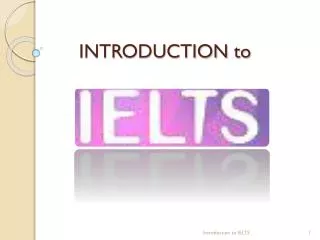 INTRODUCTION to