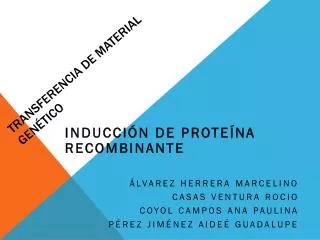 transferencia de material gen tico