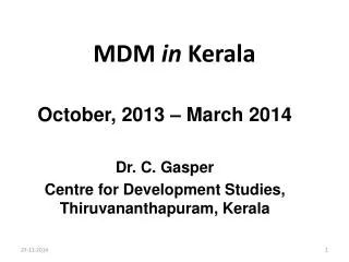 MDM in Kerala