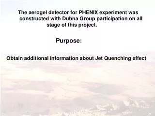 The aerogel detector for PHENIX experiment was constructed with Dubna Group participation on all