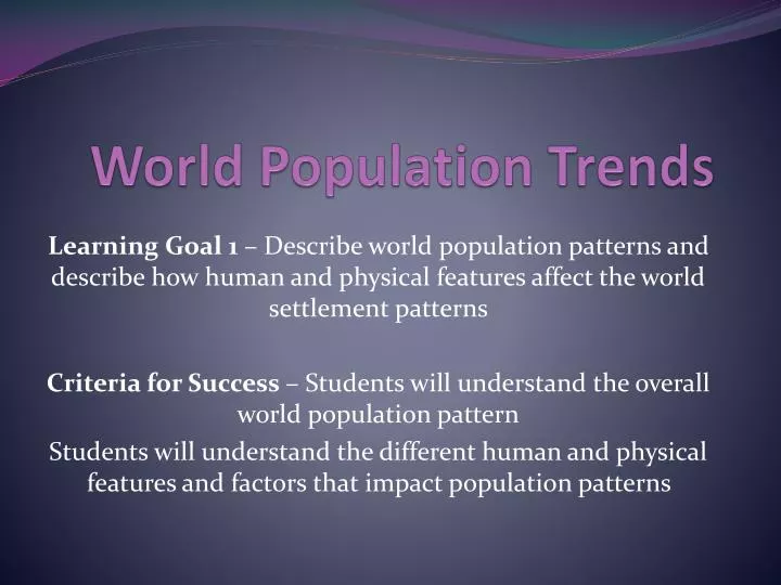 world population trends