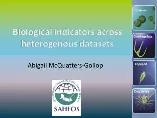 Biological indicators across heterogenous datasets