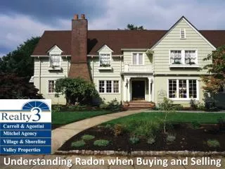 Understanding Radon when Buying and Selling