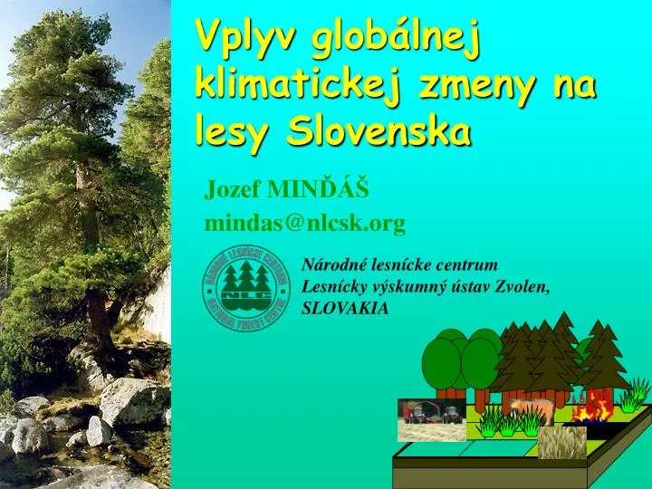 vplyv glob lnej klimatickej zmeny na lesy slovenska