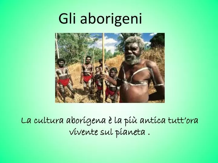 gli aborigeni