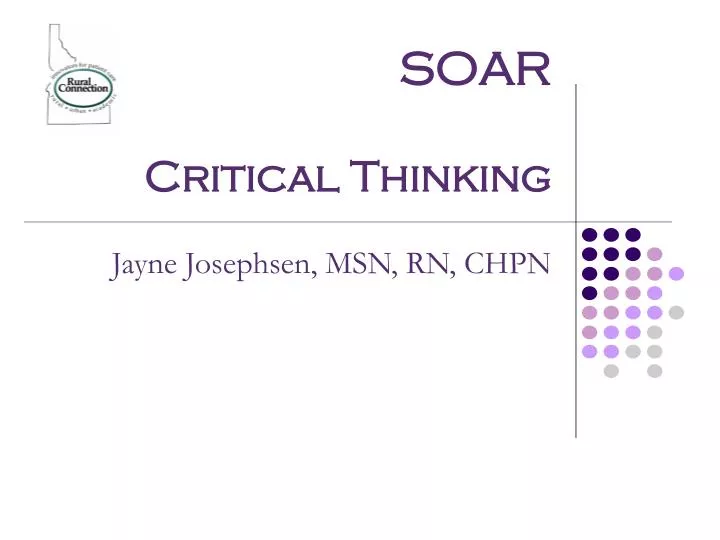 soar critical thinking