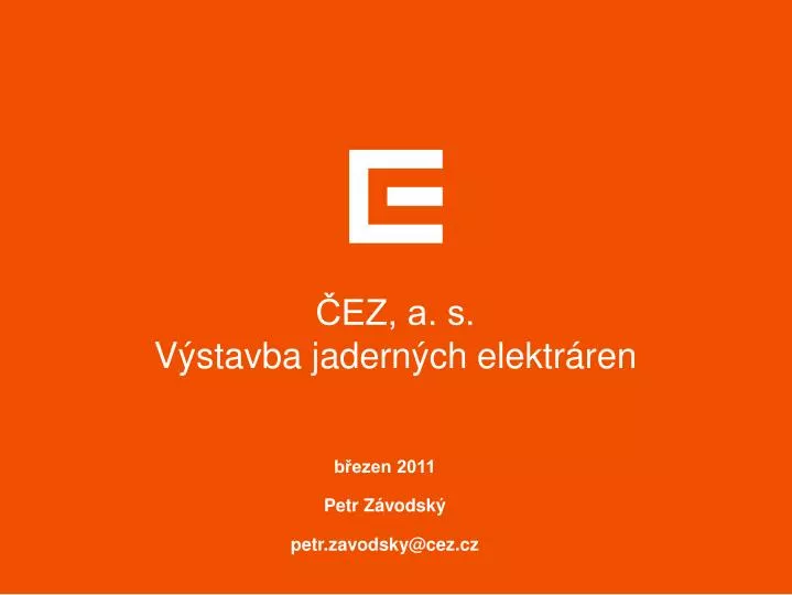 ez a s v stavba jadern ch elektr ren