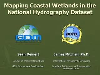 Mapping Coastal Wetlands in the National Hydrography Dataset