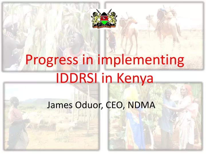 progress in implementing iddrsi in kenya