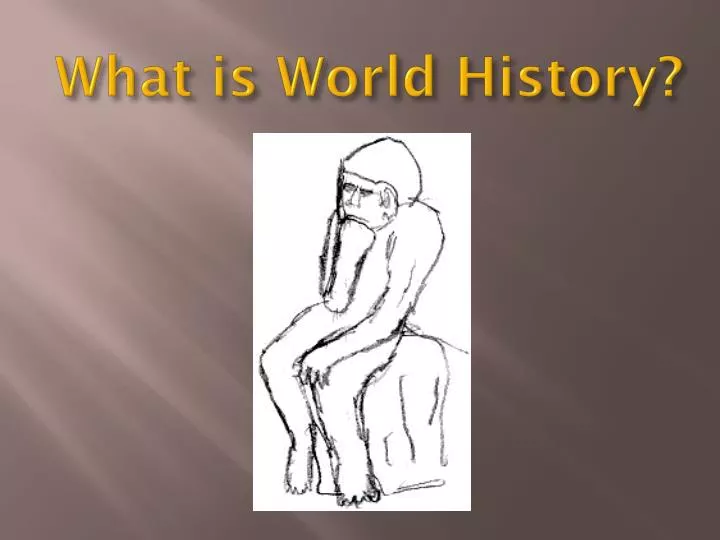 what is world history