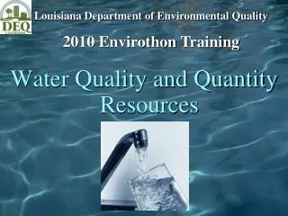 Water Quality and Quantity Resources