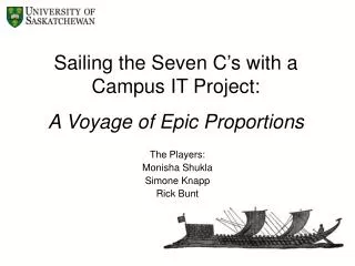 Sailing the Seven C’s with a Campus IT Project: A Voyage of Epic Proportions