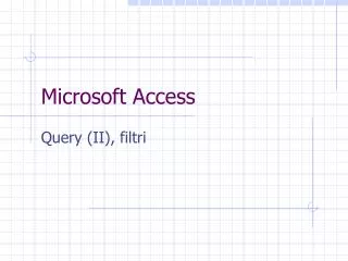 microsoft access