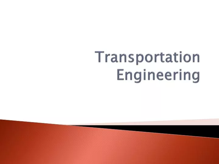 transportation engineering