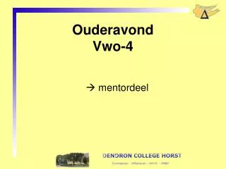 ouderavond vwo 4