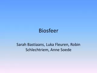 Biosfeer