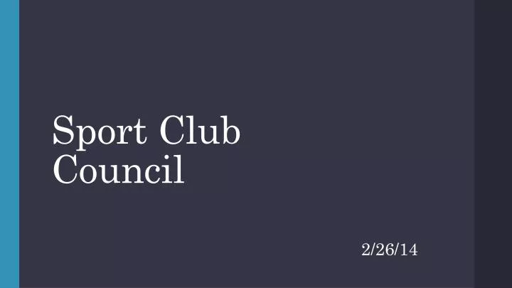 sport club council