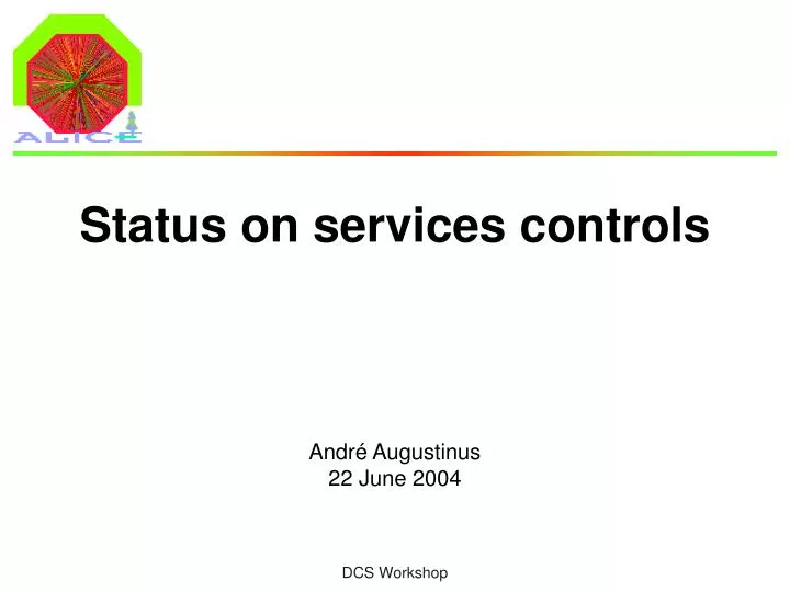 status on services controls
