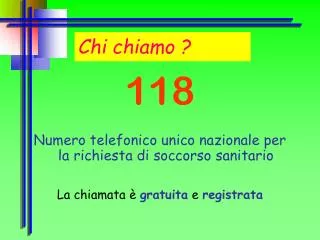 chi chiamo
