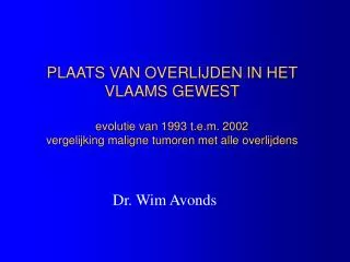 Dr. Wim Avonds