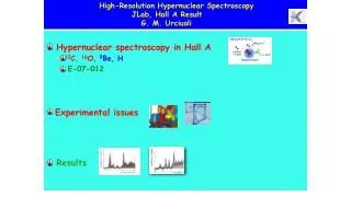Hypernuclear spectroscopy in Hall A 12 C, 16 O, 9 Be, H E-07-012 Experimental issues Results