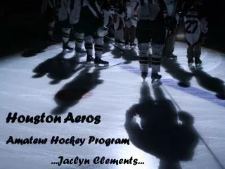 Houston Aeros Amateur Hockey Program 		...Jaclyn Clements...
