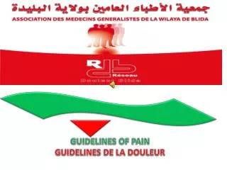 GUIDELINES OF PAIN GUIDELINES DE LA DOULEUR
