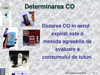 determinarea co