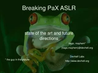 Breaking PaX ASLR