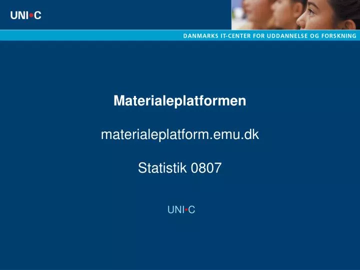 materialeplatformen materialeplatform emu dk statistik 0807