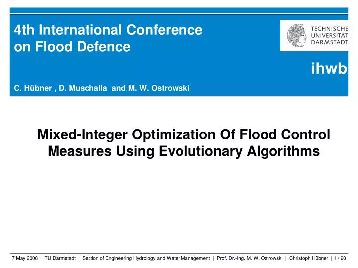 4th international conference on flood defence