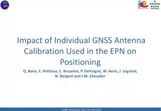Impact of Individual GNSS Antenna Calibration Used in the EPN on Positioning