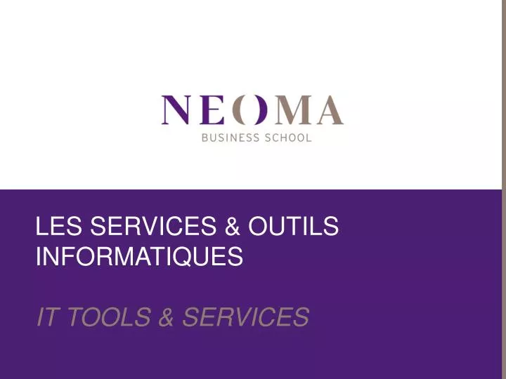 les services outils informatiques it tools services