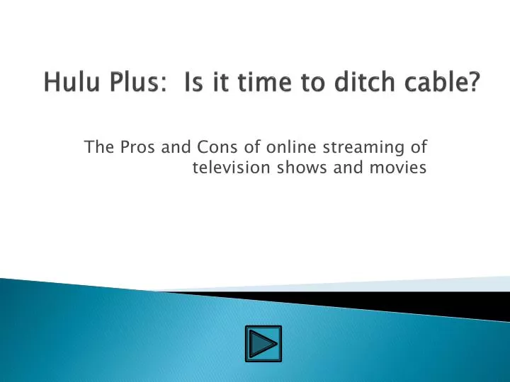 hulu plus is it time to ditch cable