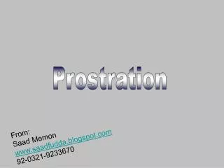 Prostration