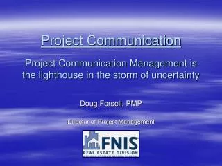 Doug Forsell, PMP Director of Project Management